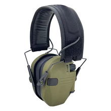 立体音双麦高强度拾音耳机电子降噪耳罩隔音电子防护耳罩射击娱乐