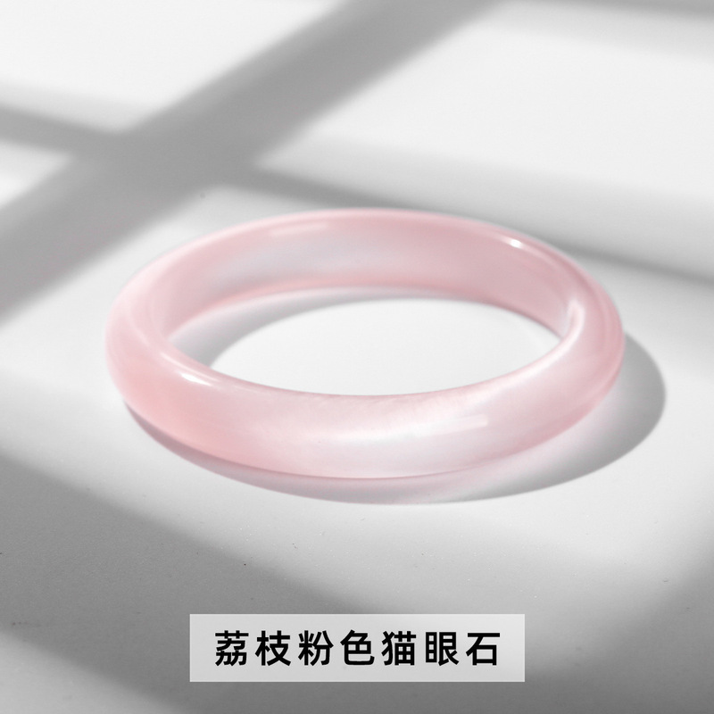 晶东珠宝白色猫眼石猫眼新款白月光小众感白手镯时尚饰品效应明显|undefined