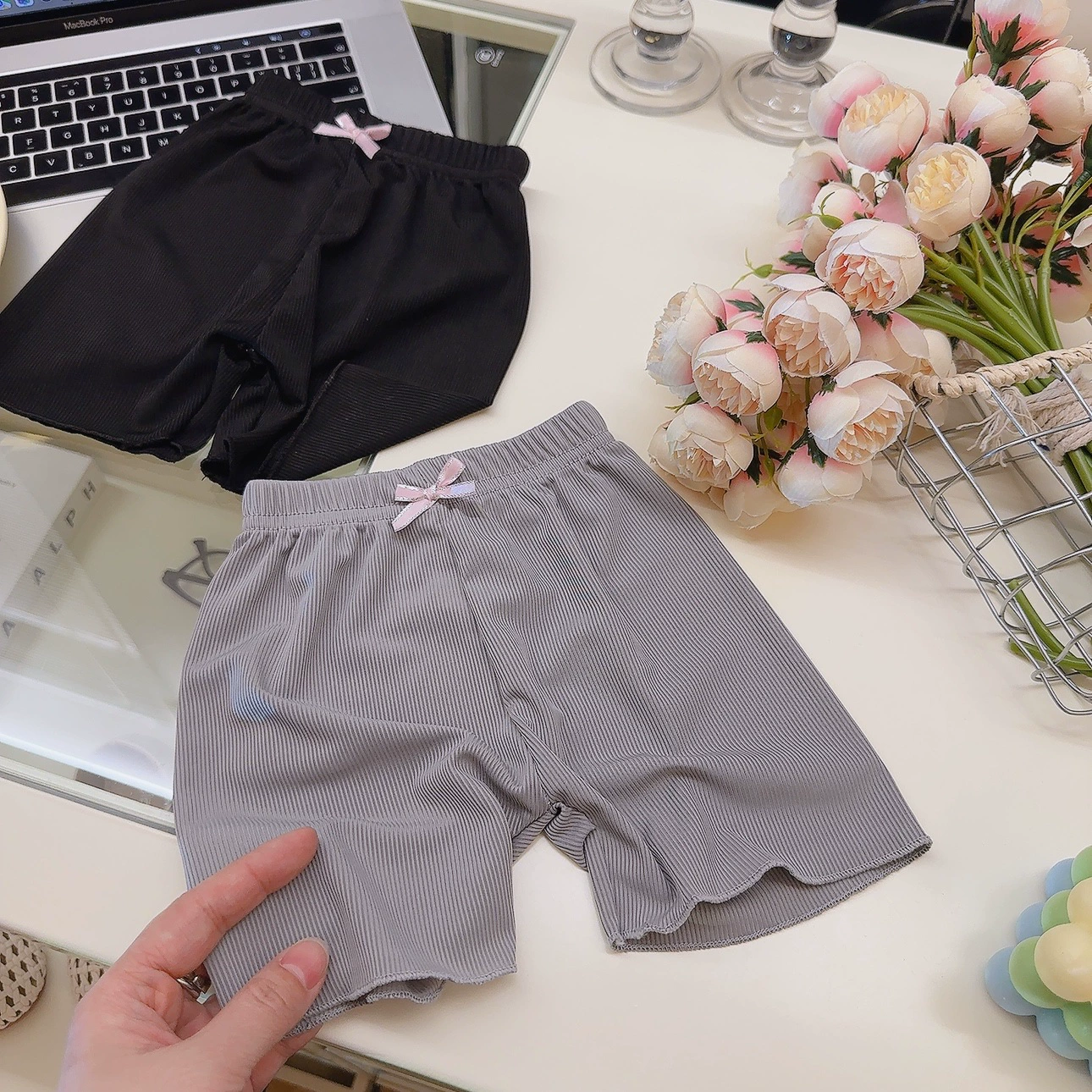 Летние шелковые тонкие детские comfortable trousers, loose straight fit