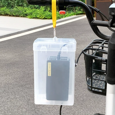Heat Dissipation Battery Charger Rainproof, Other Electric Vehicle Accessories - whiteyellow-ribbon-hookpure-white