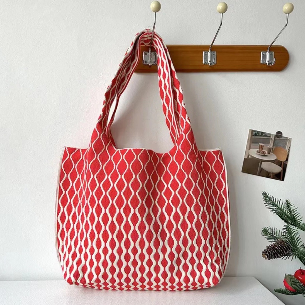 Modische Große Schultertasche Vielseitiger Lässiger Shopper_voghion.com