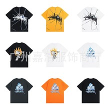 原标代发2023新款经典印花短袖STU世界巡游斯tu西男女青少年短T