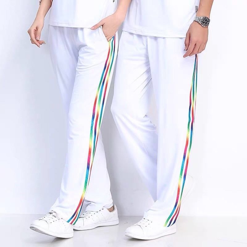 White Pants/three color stripes (thin)