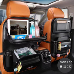 Car foldable picnic table car storage bag leather car seat storage bag car trash can storage bag