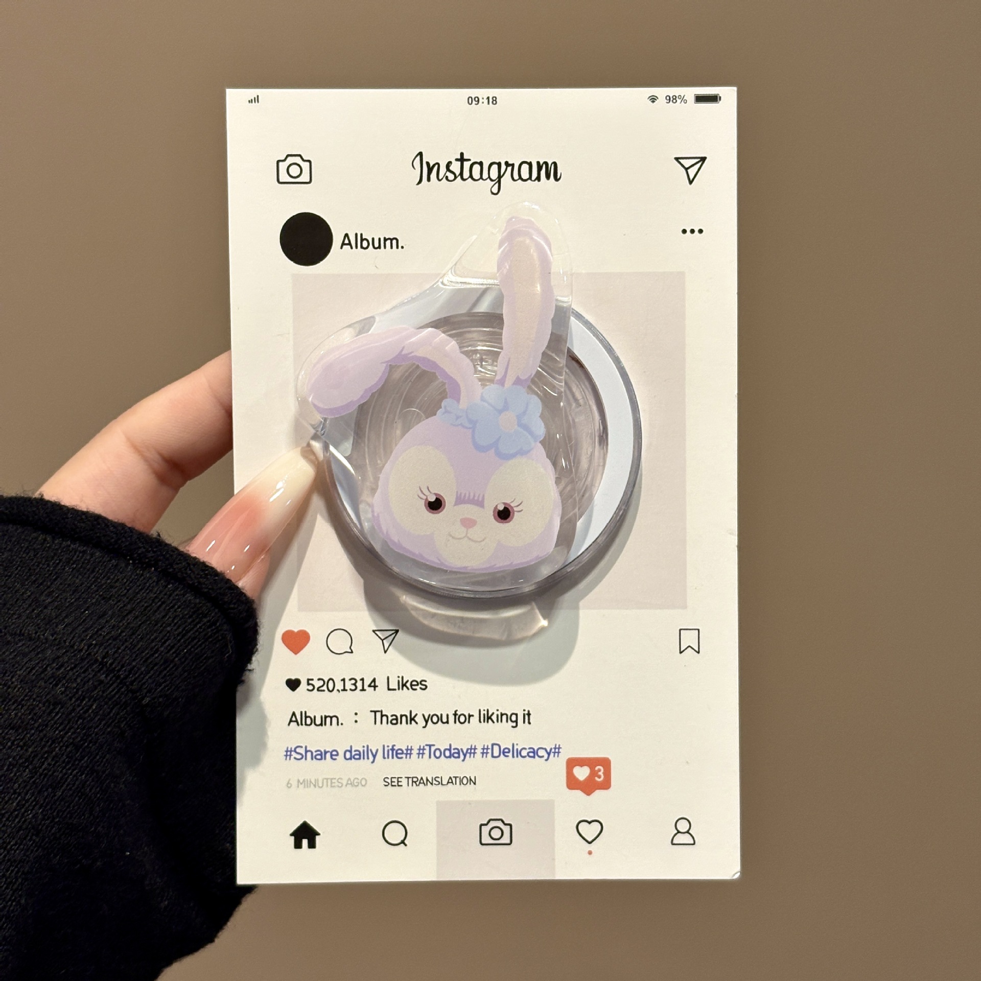 Japón y Corea del Sur lindos dibujos animados Magsafe succión magnética soporte de teléfono móvil airbag telescópico plegable portátil de escritorio adsorción magnética