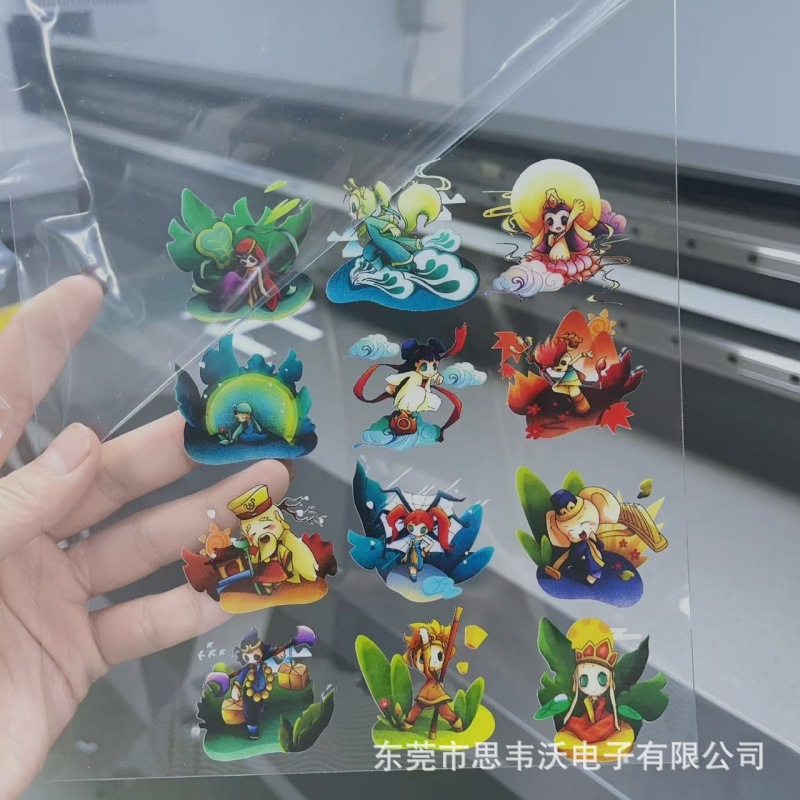 UV彩印亚克力广告牌标识牌办公门牌彩印彩绘卡通动漫LOGOPC装饰片