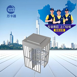 万卡通全高转闸工地小区不锈钢旋转门车站单向旋转闸景区手动转闸