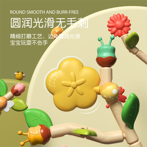 Creative Children's Puzzle Flower Tree DIY Assembly Garden Block Toy Parent-Child Interactive Educational Toy One Piece Dropshipping
