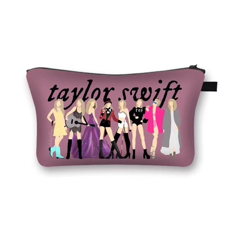 Amazon estilo caliente Taylor Swift bolsa de cosméticos bolsa de almacenamiento de gran capacidad bolsa de mano de moda con estampado femenino de moho