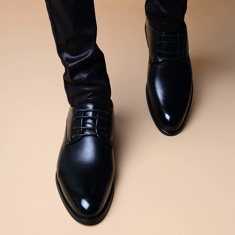 Summer universal classic suit jacket for leather shoes, wedding shoes English style for leisure pointy toe, high footwear, Korean style