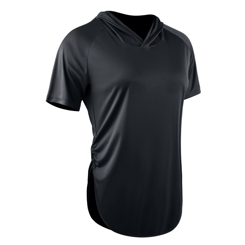 Deportes de las mujeres con capucha cintura de manga corta ropa de protección solar de secado rápido para adelgazar correr baloncesto yoga ropa de entrenamiento casual image 5