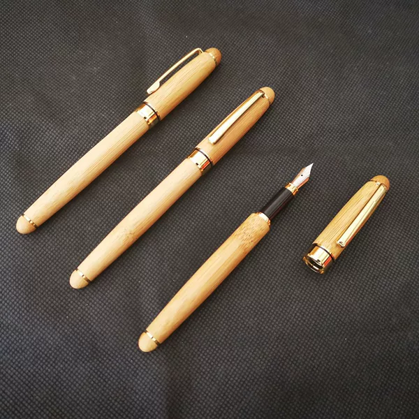 Bamboo Pen Spot Bamboo Pen Natural Nanzhu White Wood Ball Pen Art Pen Eternal Pen Brush Demile Factory