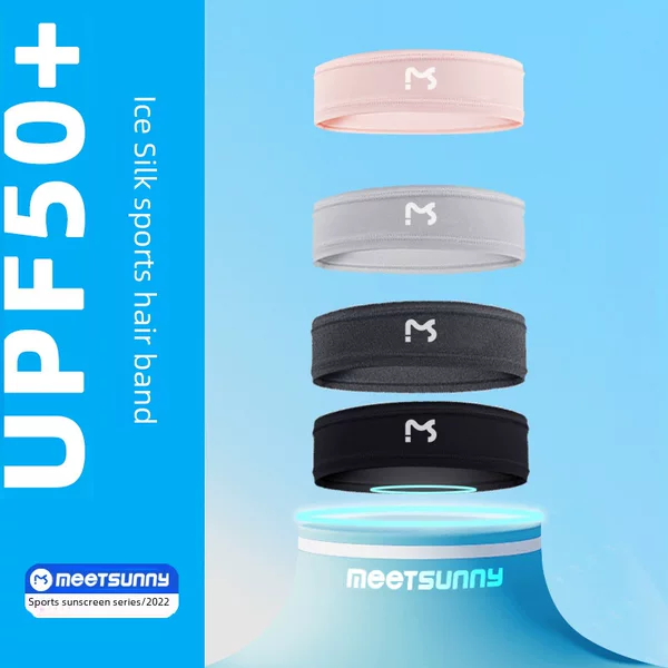 Meetsunny Sweat-Absorbent Headband for Men and Women, Breathable Anti-Sweat and Sweat-Wicking Headband for Fitness and Yoga, Lightweight and Breathable