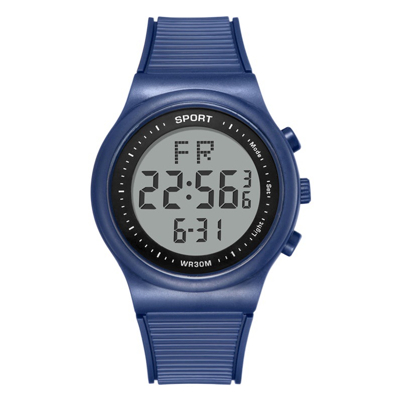 Reloj deportivo de moda masculino y femenino estudiante de secundaria juventud simple moda impermeable luminoso multifuncional reloj electrónico masculino
