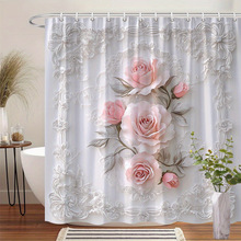C 38507 rose bathroom four set ��õ��ԡ���ļ��׿羳��