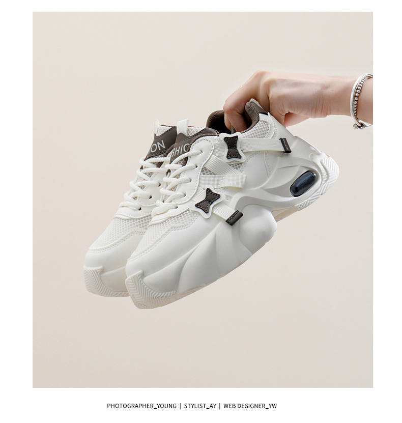 Sneakersy chunky dad style buty do biegania na platformie_voghion.com