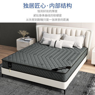 【雅黑】席夢思彈簧床墊高級感床墊家用乳膠椰棕床墊超厚1.8米墊