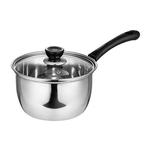 Stainless steel thickened milk pot, baby food supplement pot, instant noodle pot, induction cooker, milk soup pot, household soup and noodle pot