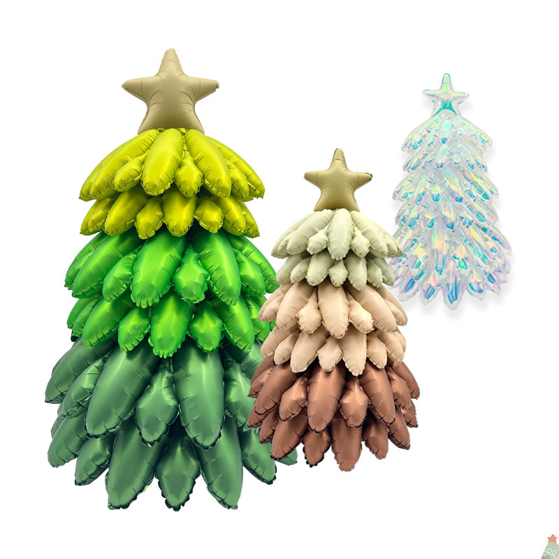 新しいマットつや消しベル多層キャラメル立ちクリスマスツリーパイルボールクリスマスイブクリスマスバルーン|undefined