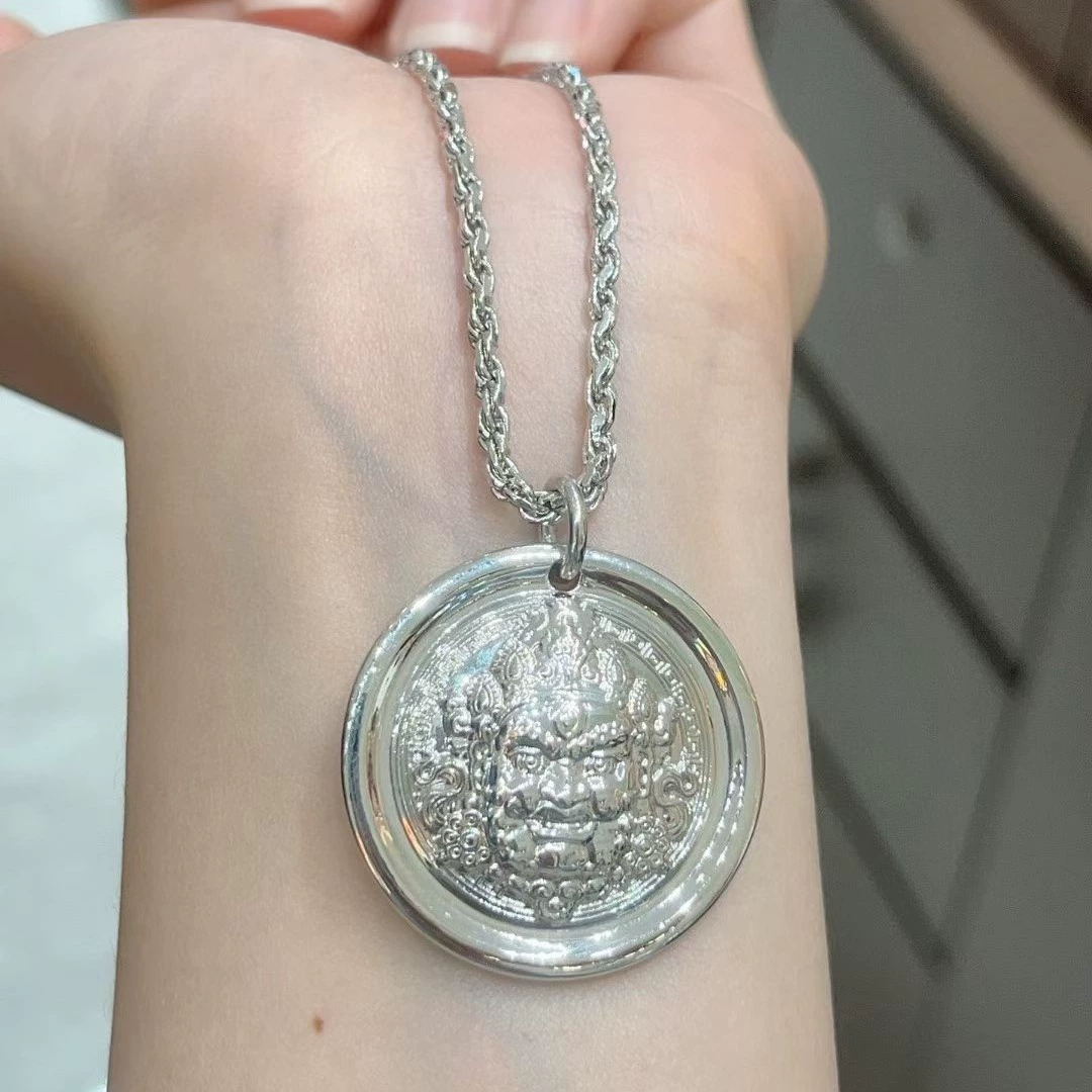 Pt950 Platinum Huang Fortuna Подвеска твердый платиновый платиновый Ji Yan Gold Мужская и женская шейная цепочка может быть настроена в стиле ювелирных изделий из чистого золота