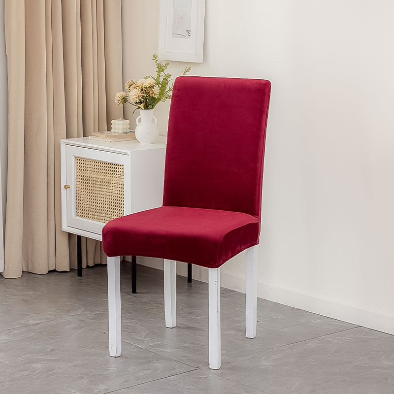 Nuevo producto Silver Fox Velvet Swan Franela Elástico Hogar Hotel Silla ParsonsChair Funda para silla de conferencia Funda para silla