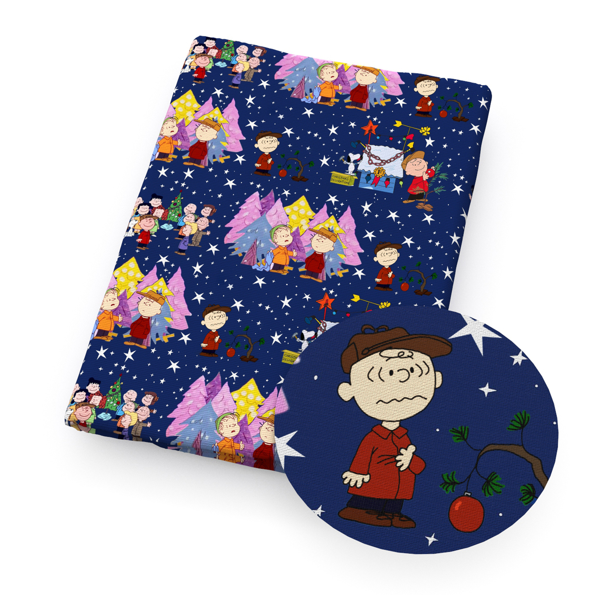 Perro Snoopy impresión de dibujos animados 100% tela de algodón DIY ropa hecha a mano bolsa, 1Yc55667