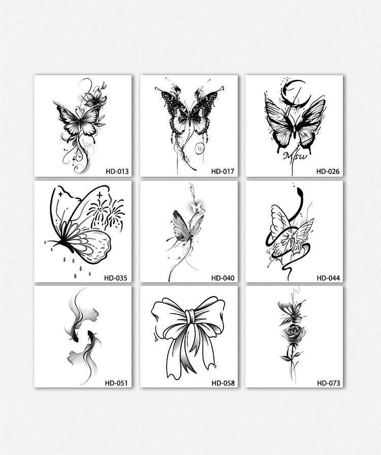 11g Weight tattoo stickers Event & Party Supplies 1 Set Quantity Flower Butterfly Paper Card Tattoos & Body Art 1 Set