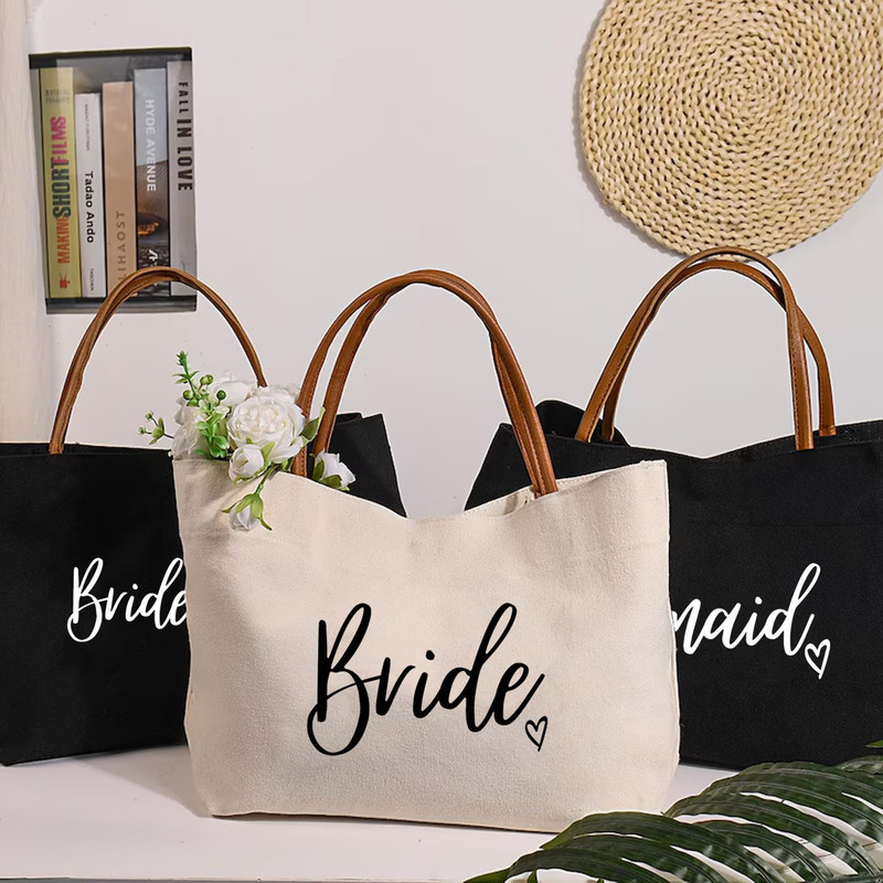 亚马逊速卖通跨境热卖bride新娘爱心皮手提帆布手提袋单身派对|undefined
