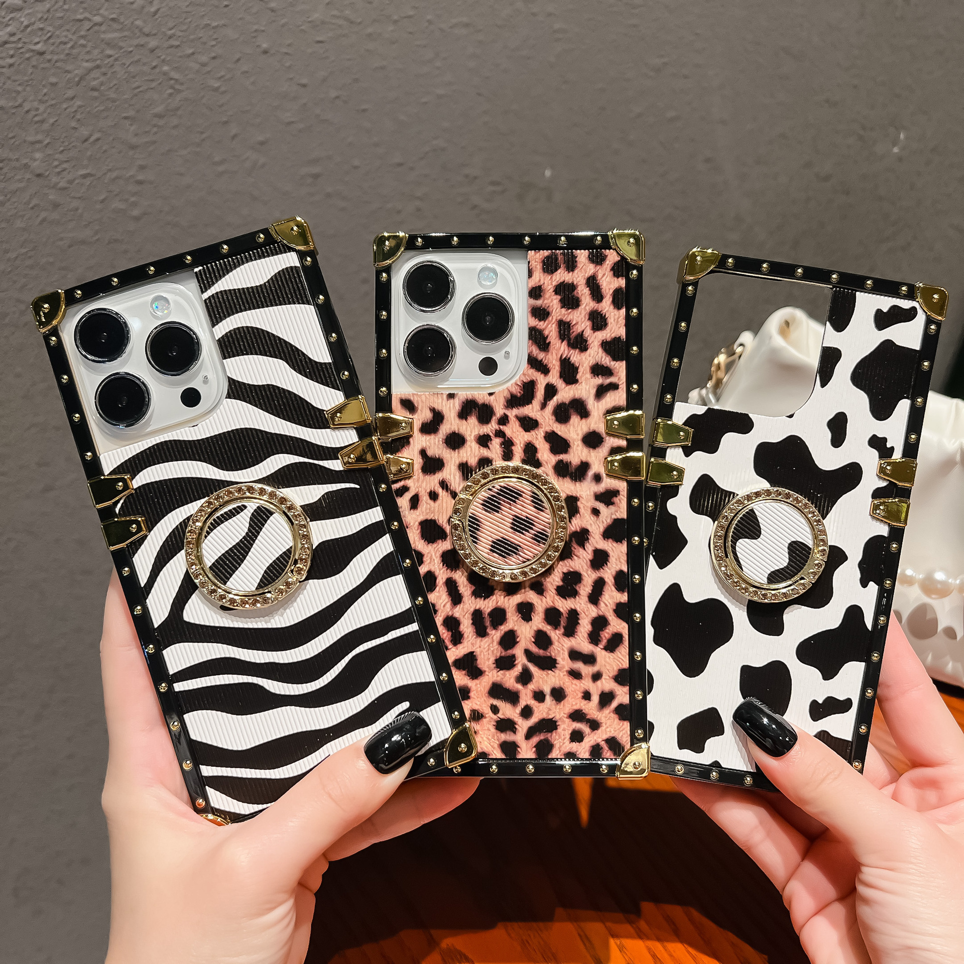 Classic Animal Leather Pattern Phone Case For Iphone And Samsung_voghion.com
