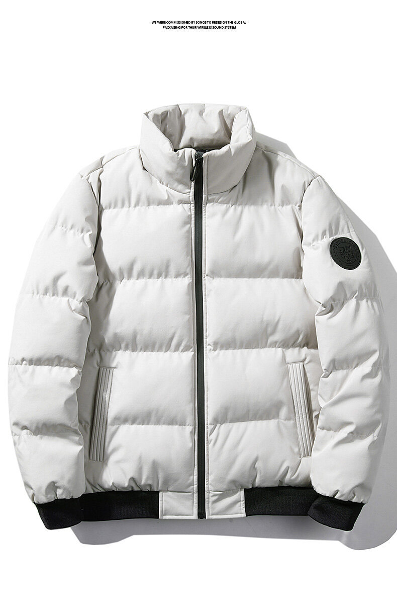 Men's Winter Cotton Jacket Thick Warm Loose Trendy Coat_voghion.com