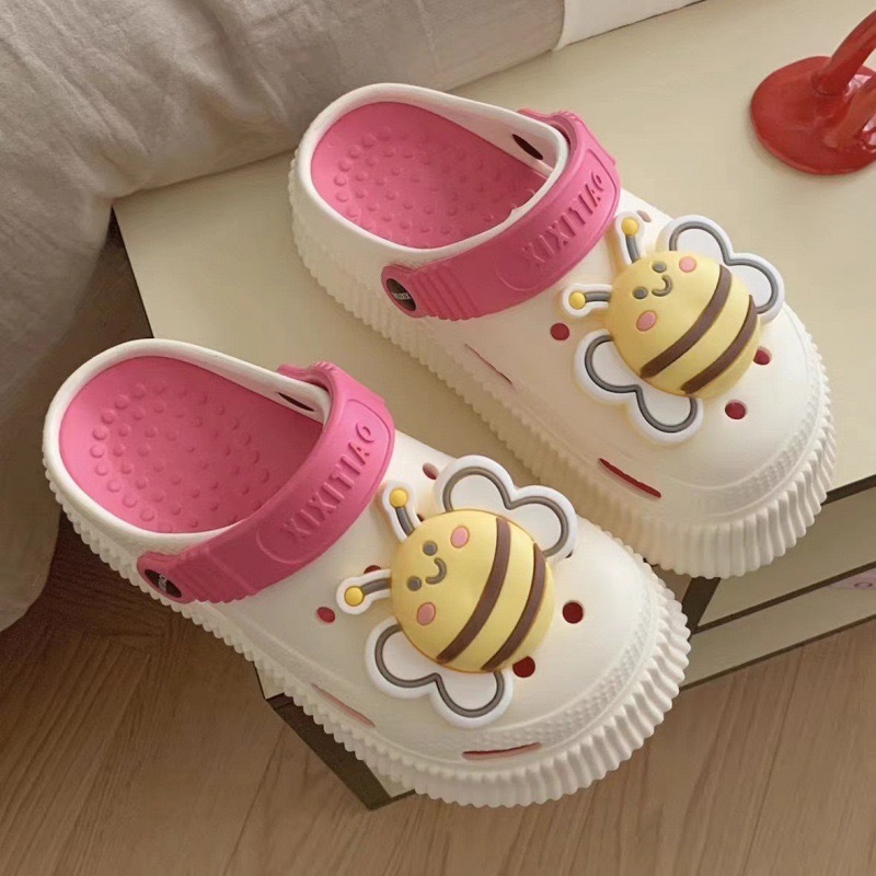 2288 입체 벌 한 쌍 [화이트 로즈 레드]