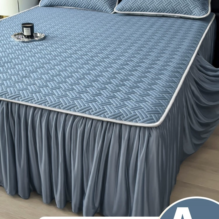 2025 новый тип A, латексная коврик для матерей и младенцев, юбка для кровати, комплект из трех предметов, моющийся, складной, бытовой коврик из ледяного шелка с кондиционером