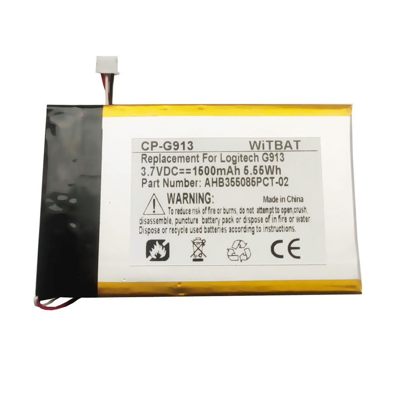 Suitable for Logitech G913 G915 Tlk Bluetooth Mechanical Keyboard Battery Ahb355085Pct-0 Suitable for Logitech G913 G915 Tlk Bluetooth Mechanical Keyboard Battery Ahb355085Pct-0