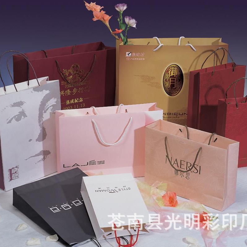 品牌手提袋 购物袋 彩色胶印 厂家定 做 多种材质欢迎询价 蛇皮袋