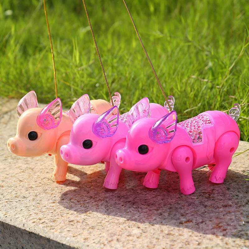 Net Red Pig Electric Guoying Lights Pig Pig Little Pig Cartoon Music Guirns Pig Children's Toys Wholesale