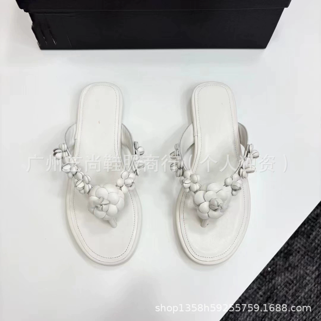 Горный чай, шлепанцы, тапочки, пляжная обувь, слайд, стиль Chanel, натуральная кожа