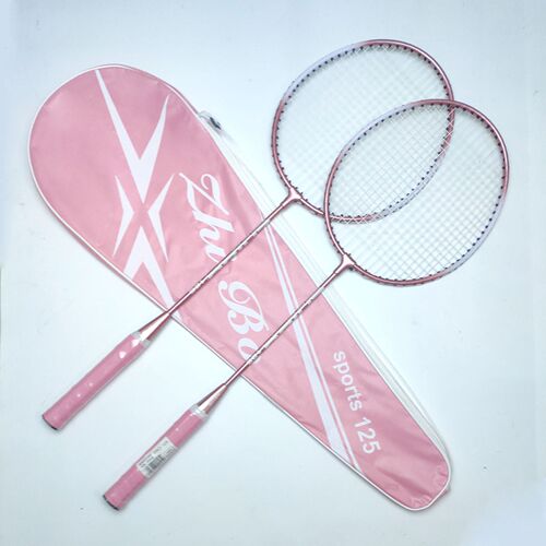 Badminton racket training racket aluminum alloy one-piece ultra-light, highly elastic and durable double entertainment training badminton racket wholesale