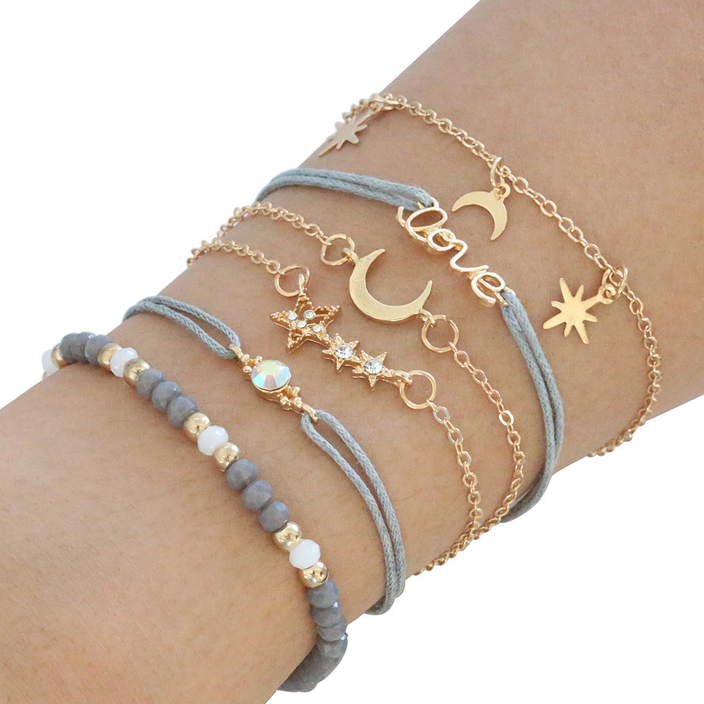 1 Set Quantity 1 Set Fashion Star Alloy Plating Women's Bracelets