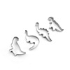 Compact mold, set, cartoon three dimensional dinosaur stainless steel, 4 pieces, in 3d format