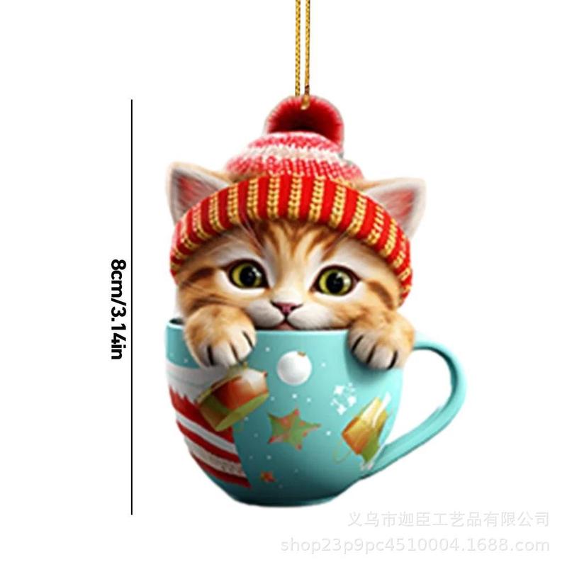 国境を越えた新しいカップ猫平面ストラップナタール平恩特美しい猫アヴァル装飾アクセサリーストラップ|undefined