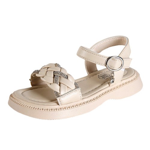 Children's Girls Sandals  New Summer Little Girls Baby Sports Big Children Princess Beach Soft Soled Children's Shoes