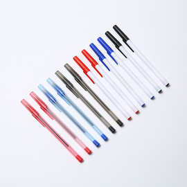 亚马逊子弹头928pp拉管笔尖分体圆珠笔学生塑料创意多色批发