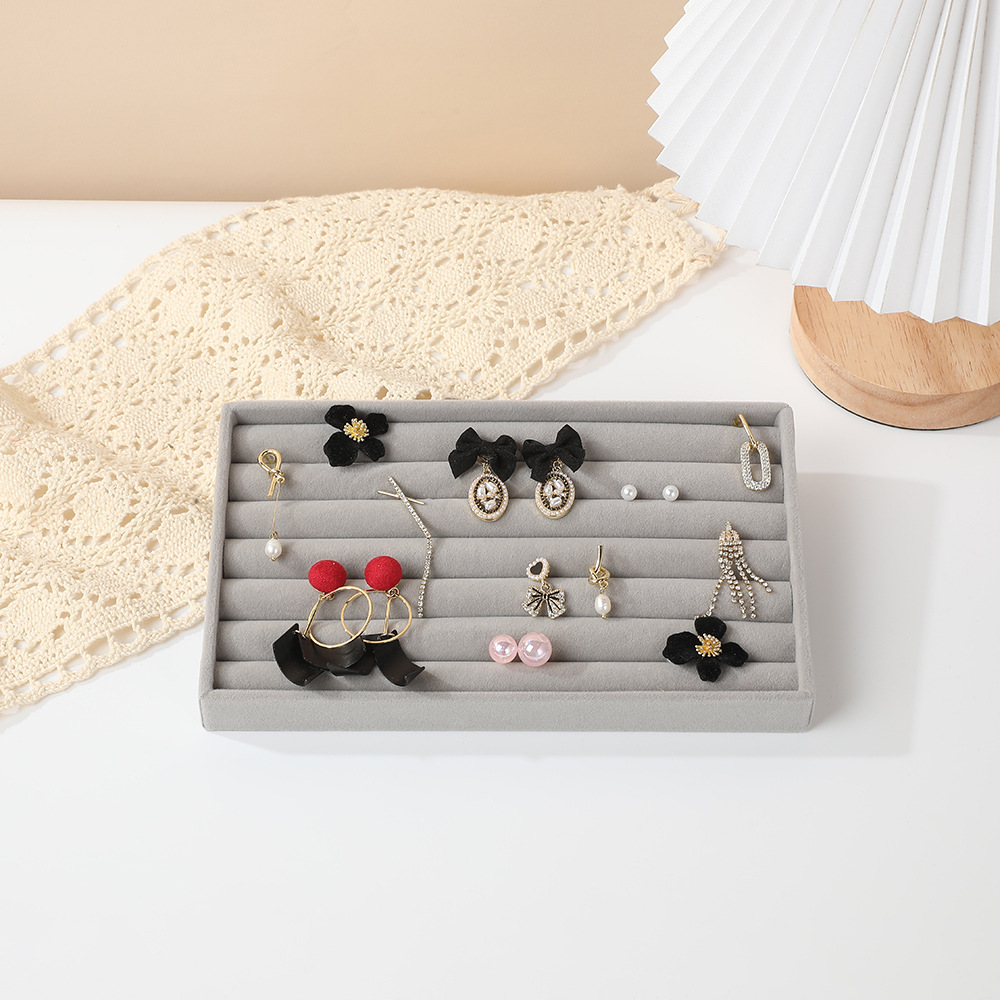 Contador cajón cascada bandeja de joyería almacenamiento para ver paleta pendientes pendientes anillos collares joyería caja de almacenamiento al por mayor