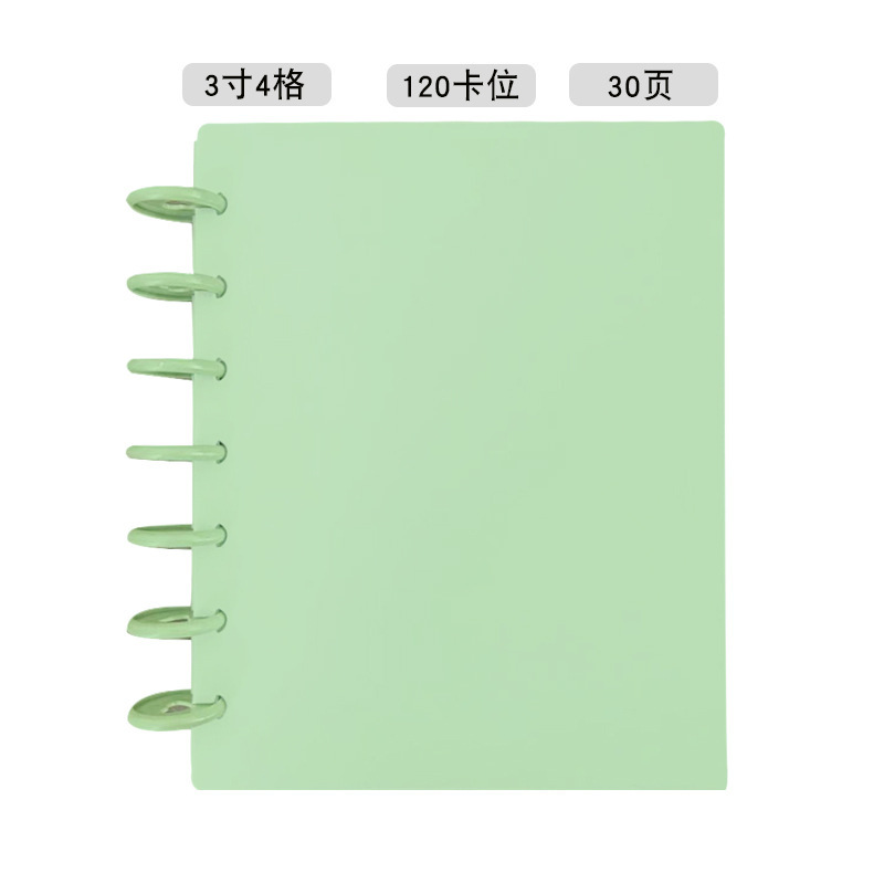 버섯 버클 [말차 그린] 30페이지/카드 슬롯 120개