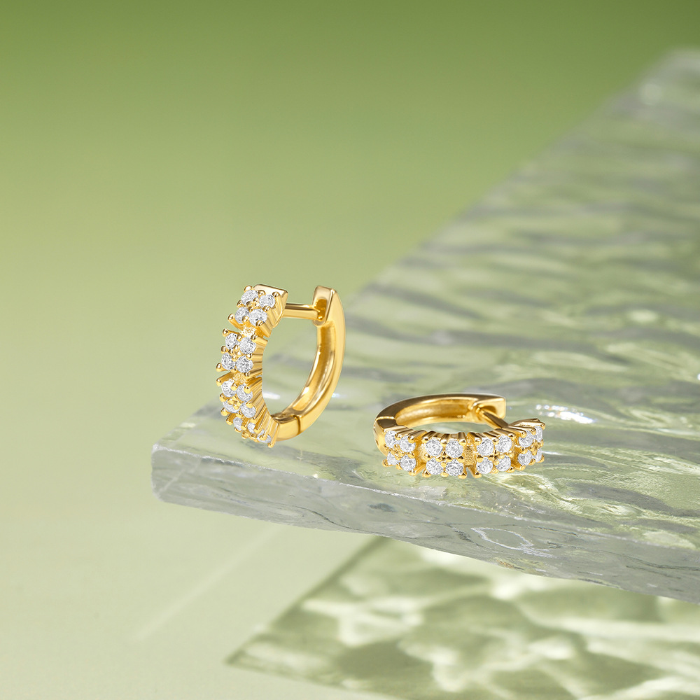 5g Weight 925 Sterling Silver Ear Needle Material Zircon Inlay Material Earrings Classification 1 Pair Quantity Holiday, Banquet, Daily Occasion 925 Sterling Silver Material Geometric Pattern Women's Gender Plating Design Simple Style Style 1 Pair 925 Sterling Silver Zircon Geometric Earrings 10