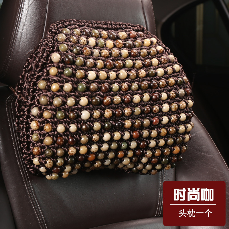 Hand-Woven Bodhi Seed — Universal Cool pad - 3d-mesh-bodhi-seed-headrest-fashion-coffee