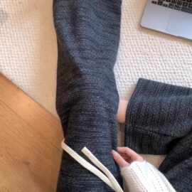 仅用于产品展示勿拍-小香风肌理感磨毛休闲阔腿裤女春季宽松遮胯