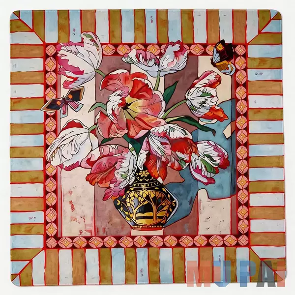Cross-Border Hot-Selling American Mahjong Mat, Hand-Painted Waterproof European and American Style Rubber Table Game Mat