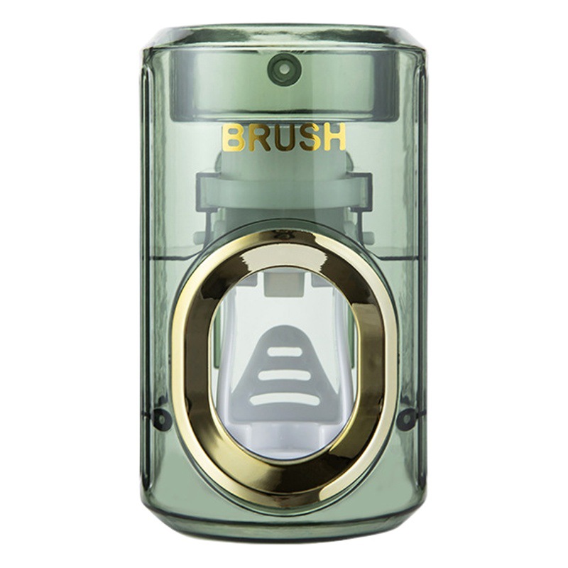 Exprimidor de pasta de dientes de lujo ligero ponche-libre baño montado en la pared cepillo de dientes estante de almacenamiento exprimidor doméstico