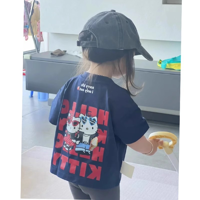 Navy blue short sleeves